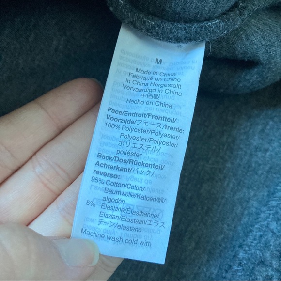 Madewell Oversized Grey Bonded Fleece Cocoon Coat - Picture 11 of 14